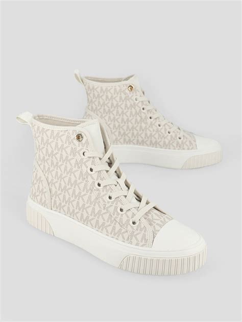 michael kors high top sneakers white